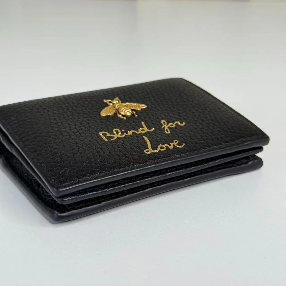 Gucci Black Bees Wallet